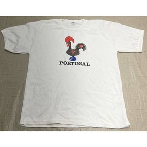 Vintage Portugal T-Shirt Size Medium White